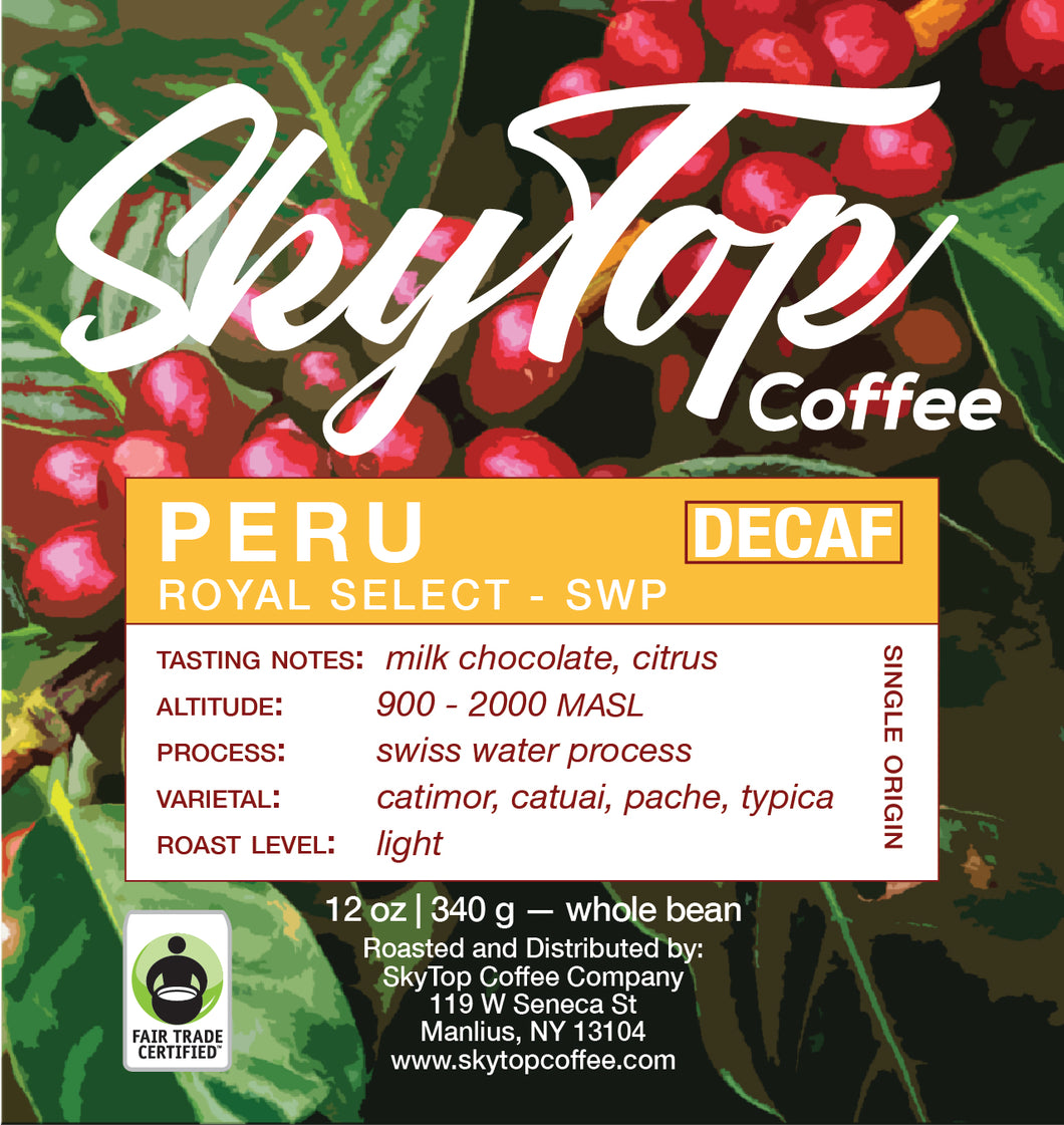 PERU - SWISS WATER PROCESS- DECAF (LIGHT)